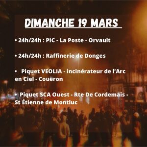 Dates du dimanche 19 mars par l'ag interpro de Nantes